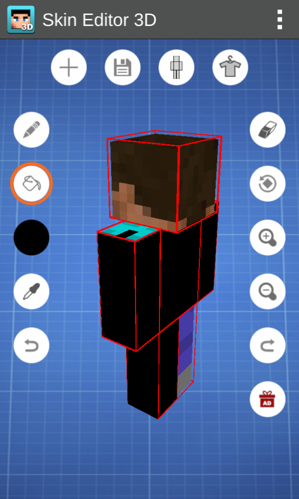 我的世界皮肤自制器手机版(Skin Editor 3D) 软件截图