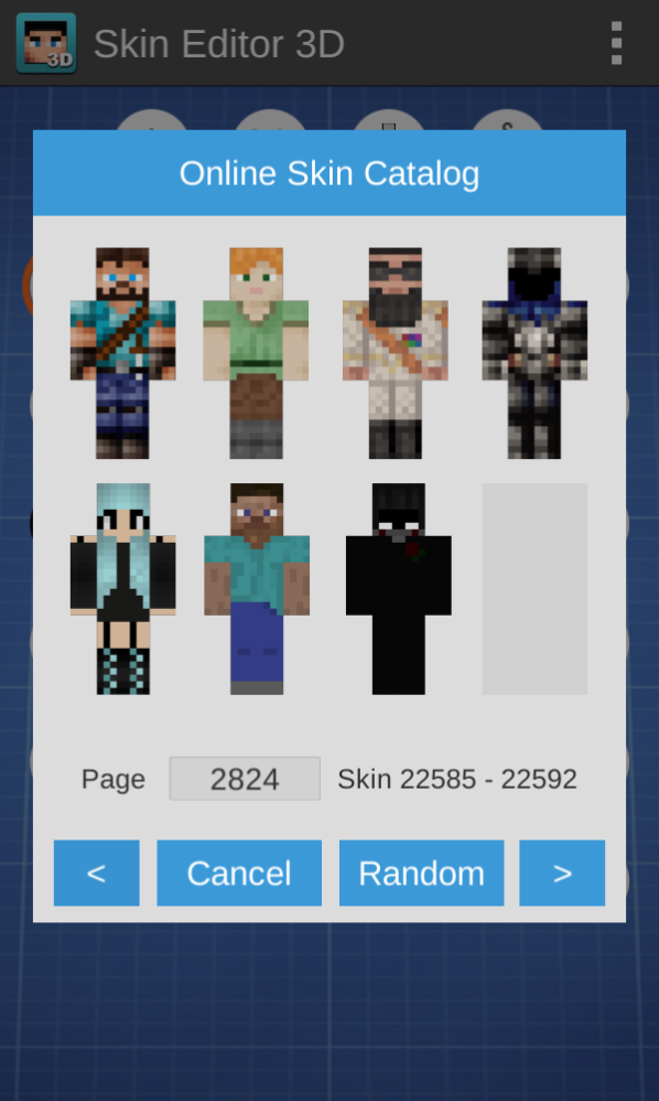 我的世界皮肤自制器手机版(Skin Editor 3D) 软件截图